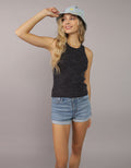Tank top tejida de mujer AE - Negro 0341_1449_001_of