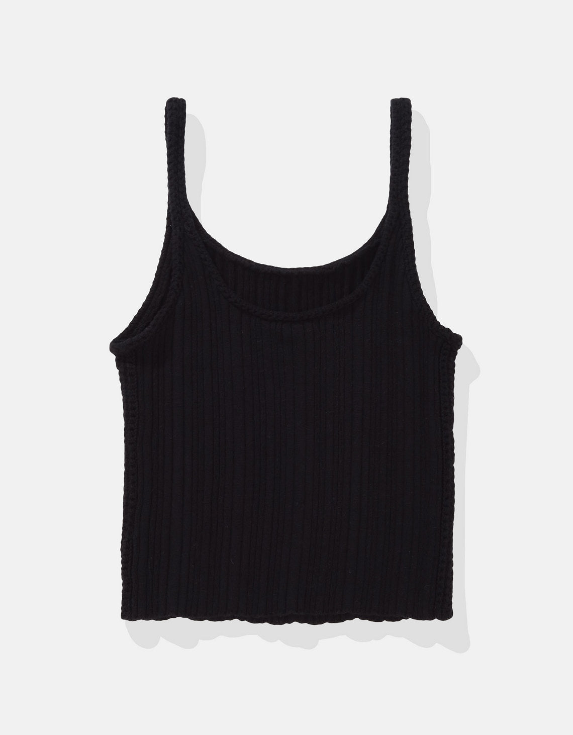 Top corto de crochet ae - Negro 0341_1470_064_f