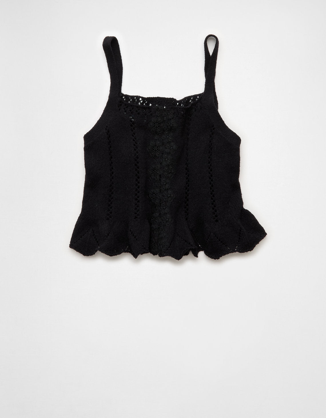 Tank Top con Encaje Ae - Negro 0341_1514_064_b