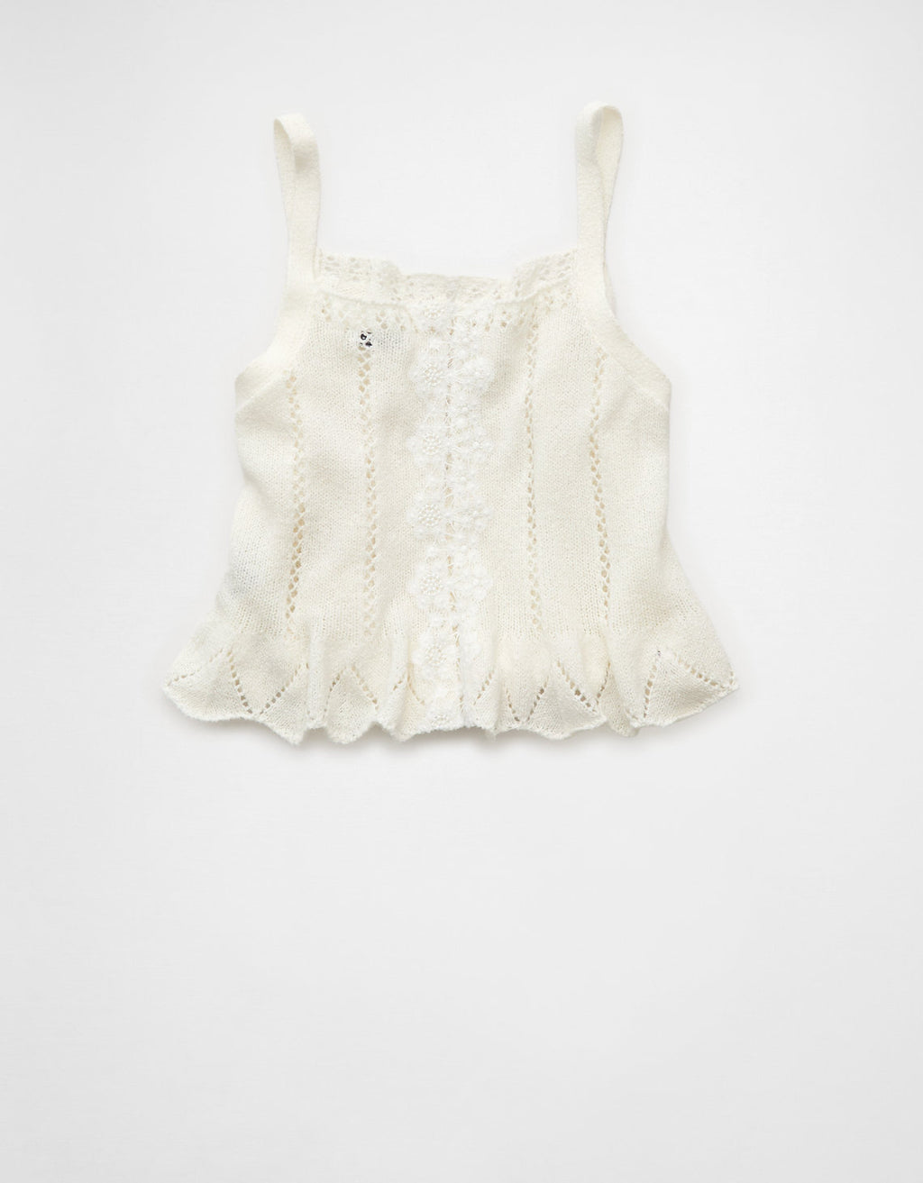Tank Top con Encaje Ae - Blanco 0341_1514_100_b