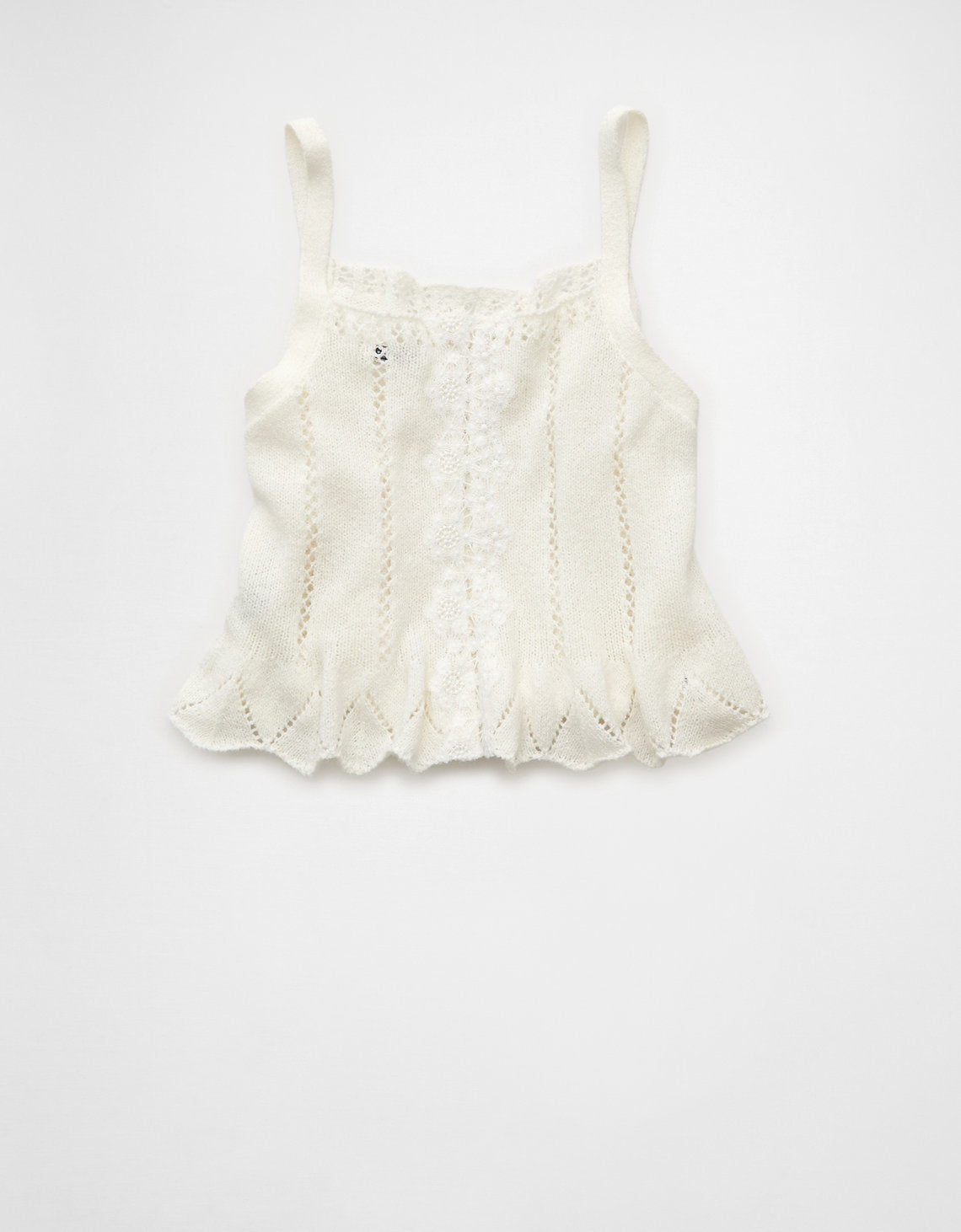 Tank Top con Encaje Ae - Blanco 0341_1514_100_b