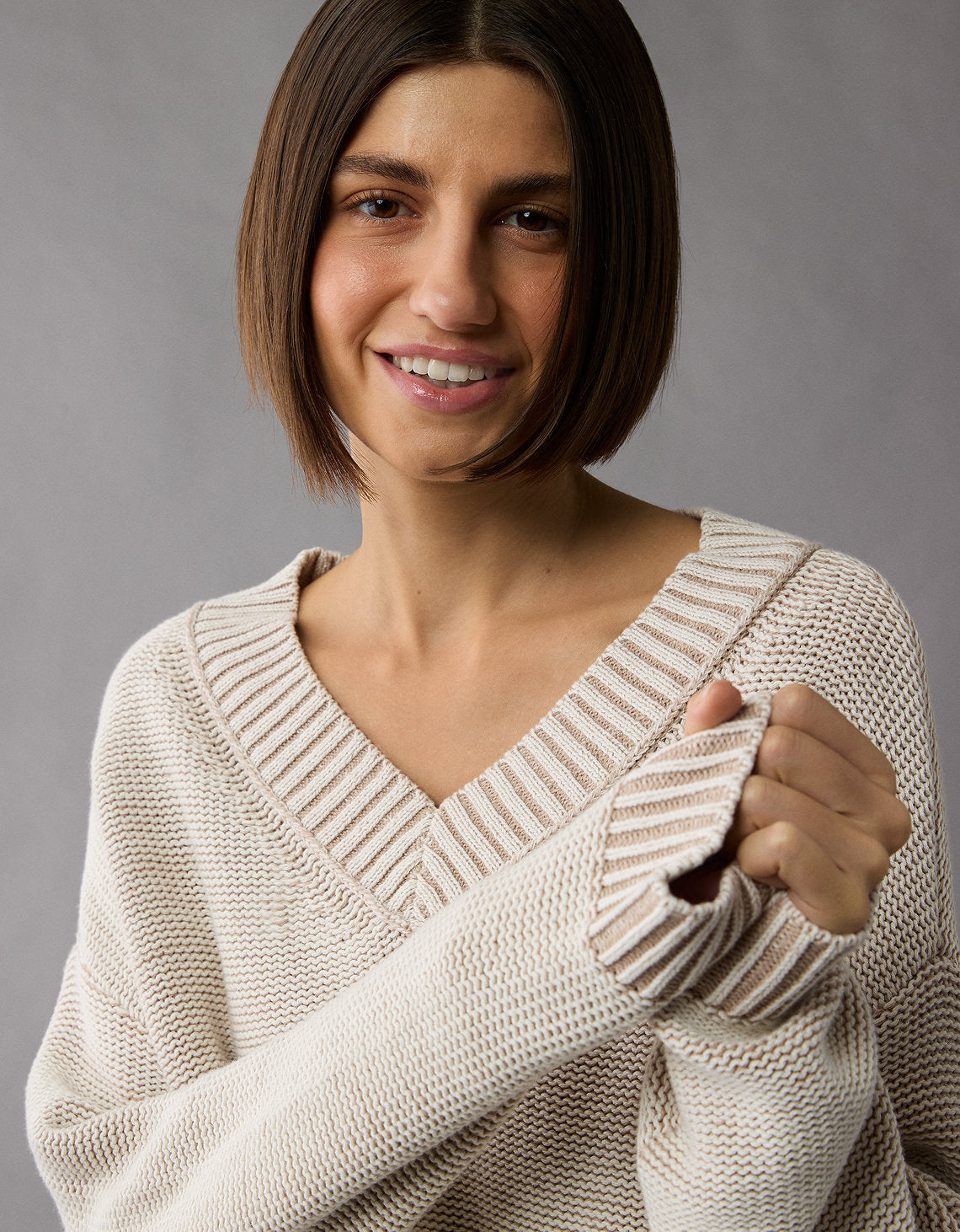Suéter Manga Larga Mujer AE - Beige 0344_1386_676_d1