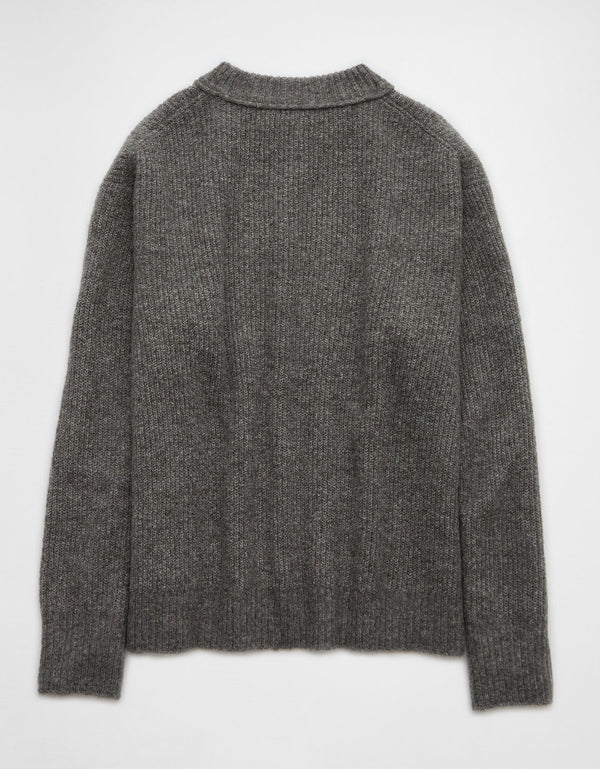 Suéter cuello redondo Manga Larga Mujer AE - Gris