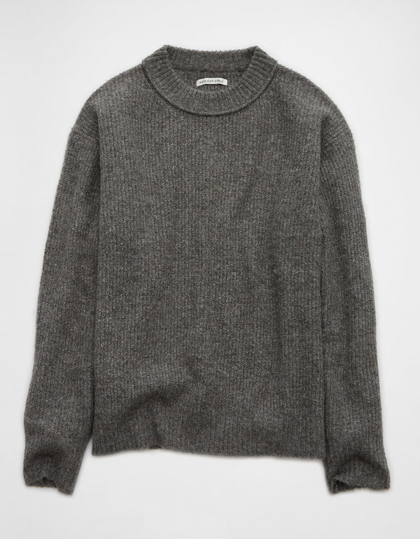 Suéter cuello redondo Manga Larga Mujer AE - Gris
