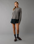 Suéter cuello redondo Manga Larga Mujer AE - Gris 0348_1370_020_of