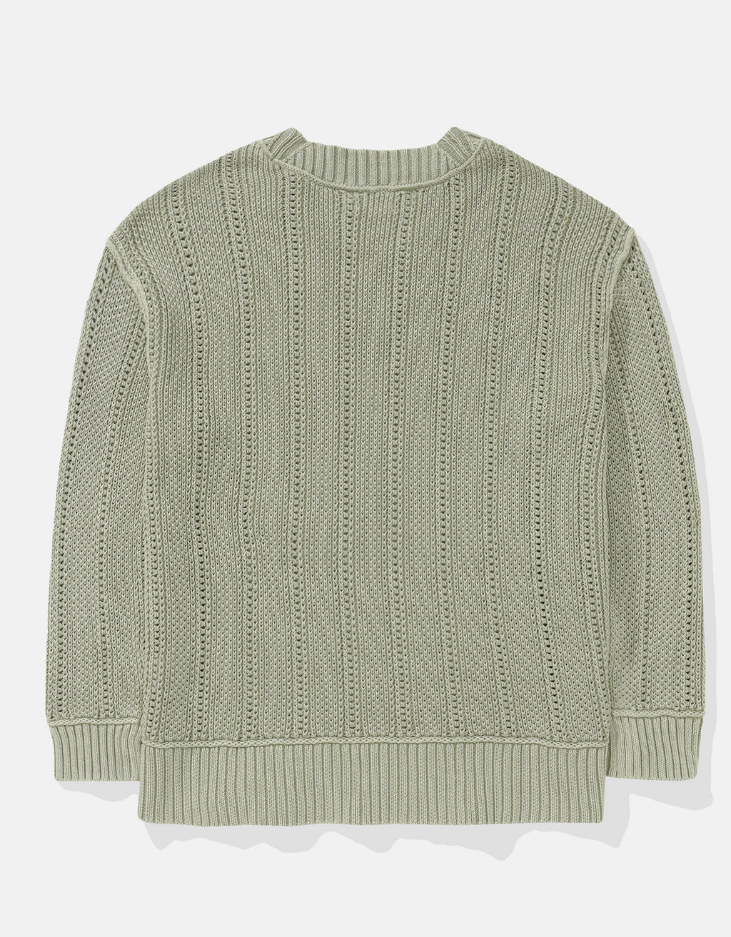 Suéter Oversized de Cuello Redondo Ae - Verde 0348_1652_365_b