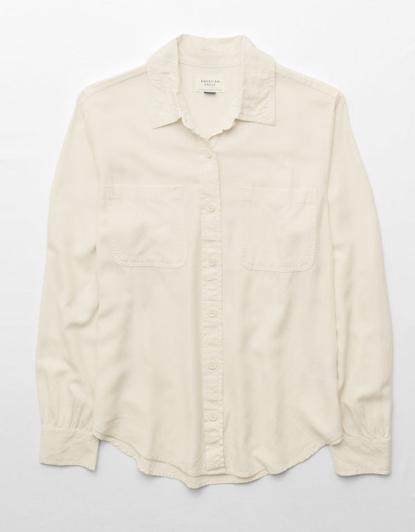 Camisa de manga larga con botones AE Bestie - Generico