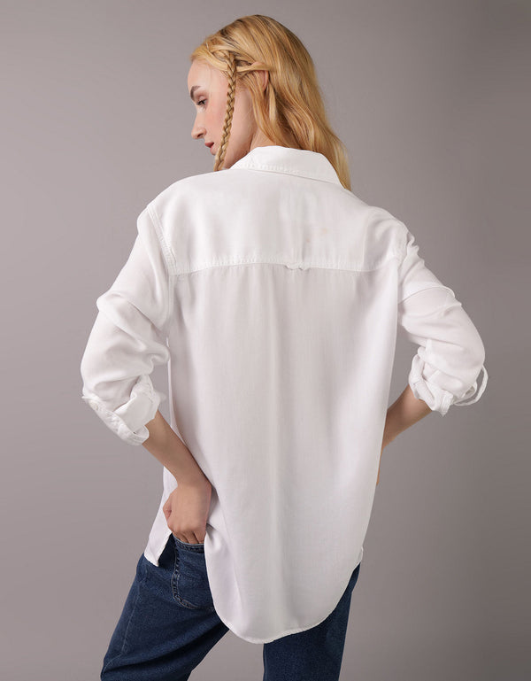 Camisa Manga Larga Mujer AE - Blanco