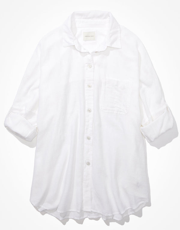 Camisa Ae Oversized - Blanco