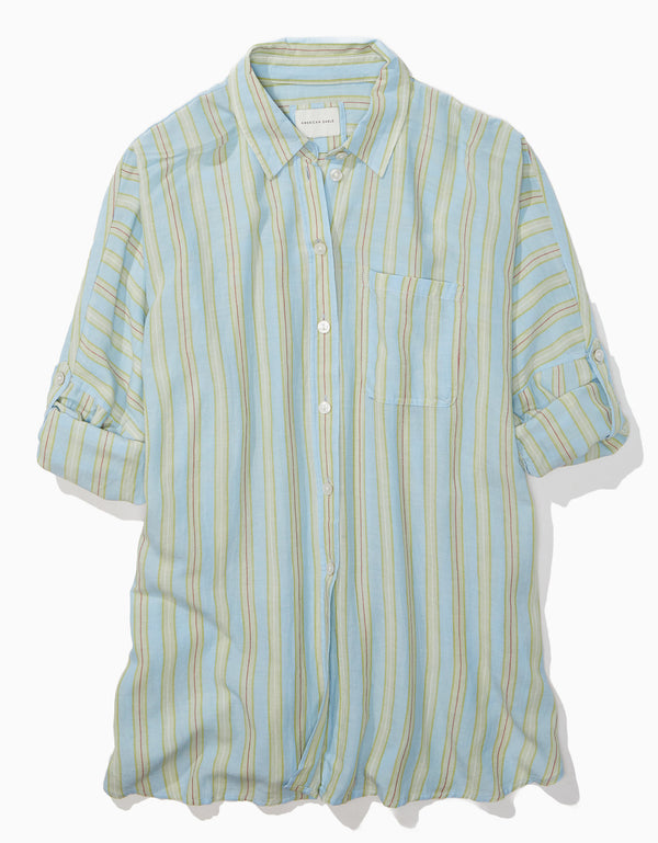 Camisa Ae Oversized - Azul