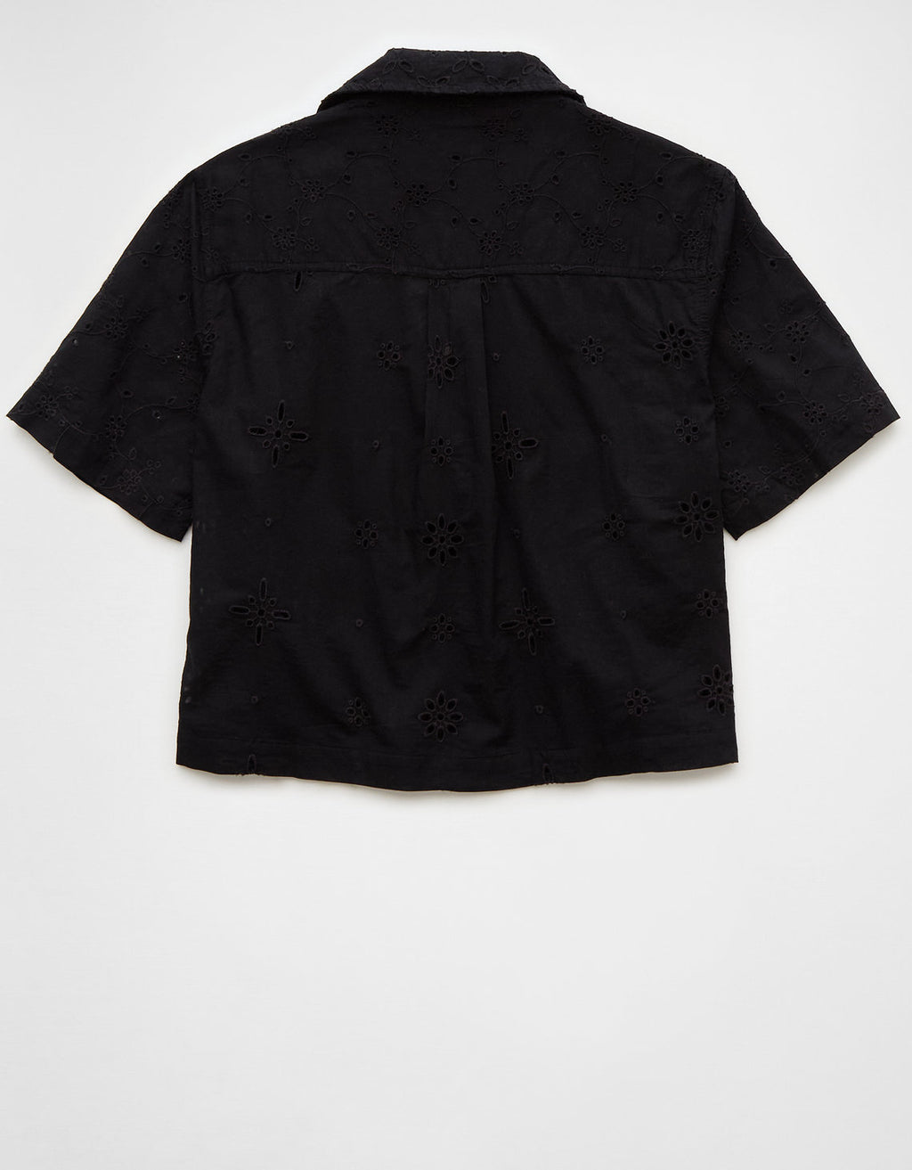 Camisa manga corta Ae con botones - Negro 0355_5543_001_b