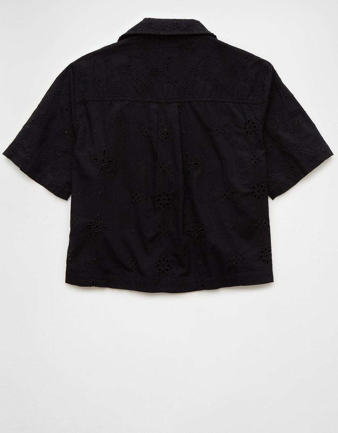 Camisa manga corta Ae con botones - Negro 0355_5543_001_b