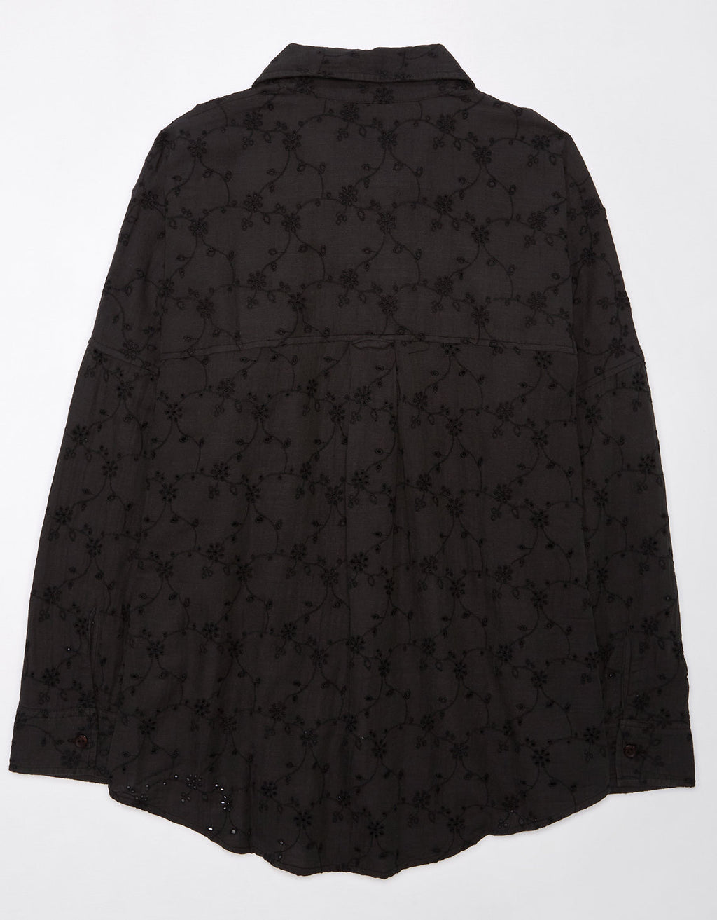 Camisa manga Larga Ae con botones - Negro 0355_5554_001_b