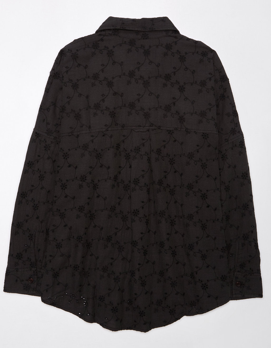 Camisa manga Larga Ae con botones - Negro 0355_5554_001_b