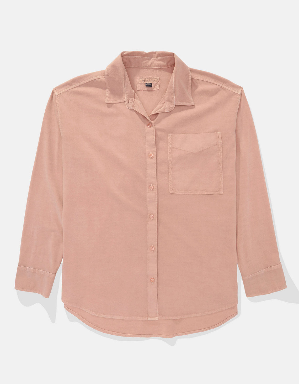 Camisa AE con botones manga larga de Mujer - Rosa 0355_5556_615_f