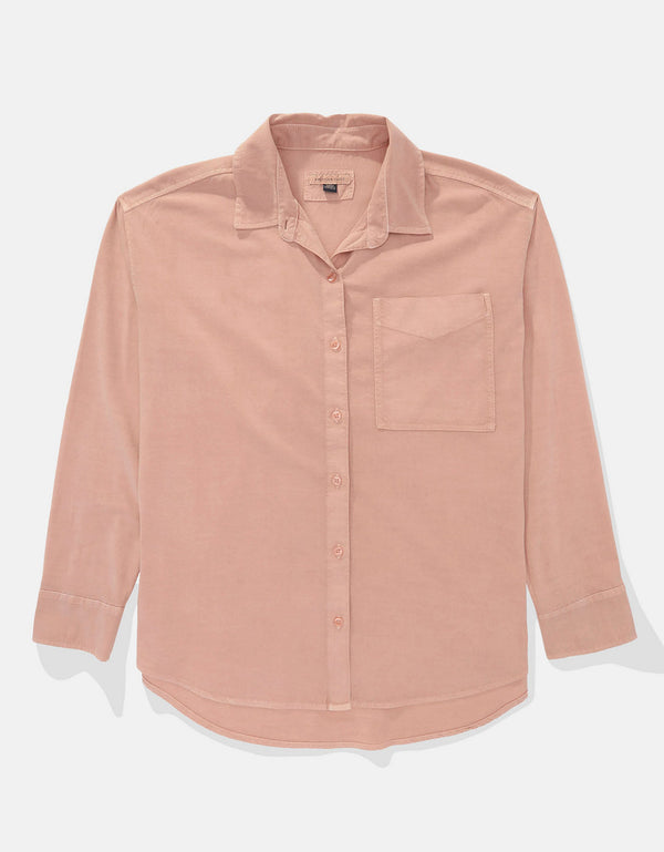 Camisa AE con botones manga larga de Mujer - Rosa