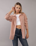 Camisa AE con botones manga larga de Mujer - Rosa 0355_5556_615_of