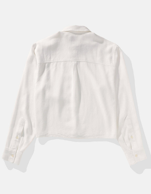 Camisa manga larga Ae con botones - Blanco