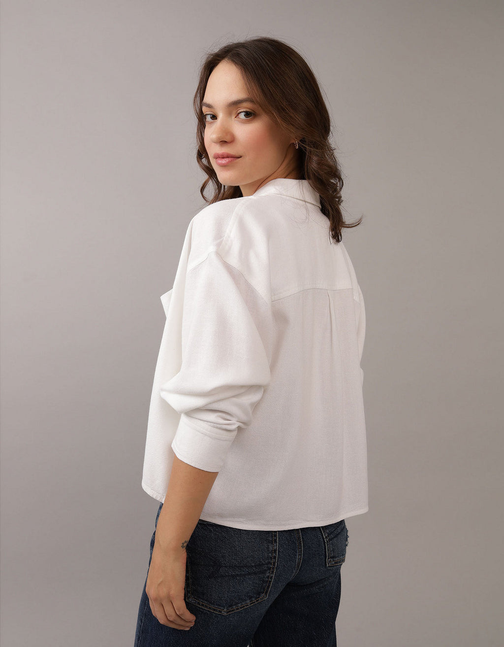 Camisa manga larga Ae con botones - Blanco 0355_5656_100_ob