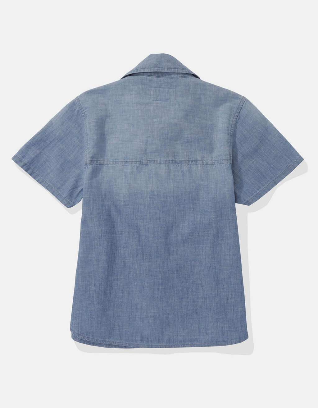 Camisa Denim manga corta Ae con botones - Generico 0355_5711_936_b