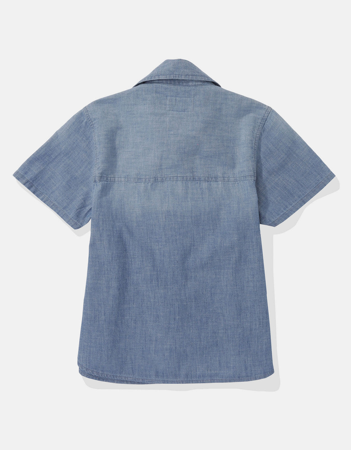 Camisa Denim manga corta Ae con botones - Generico 0355_5711_936_b