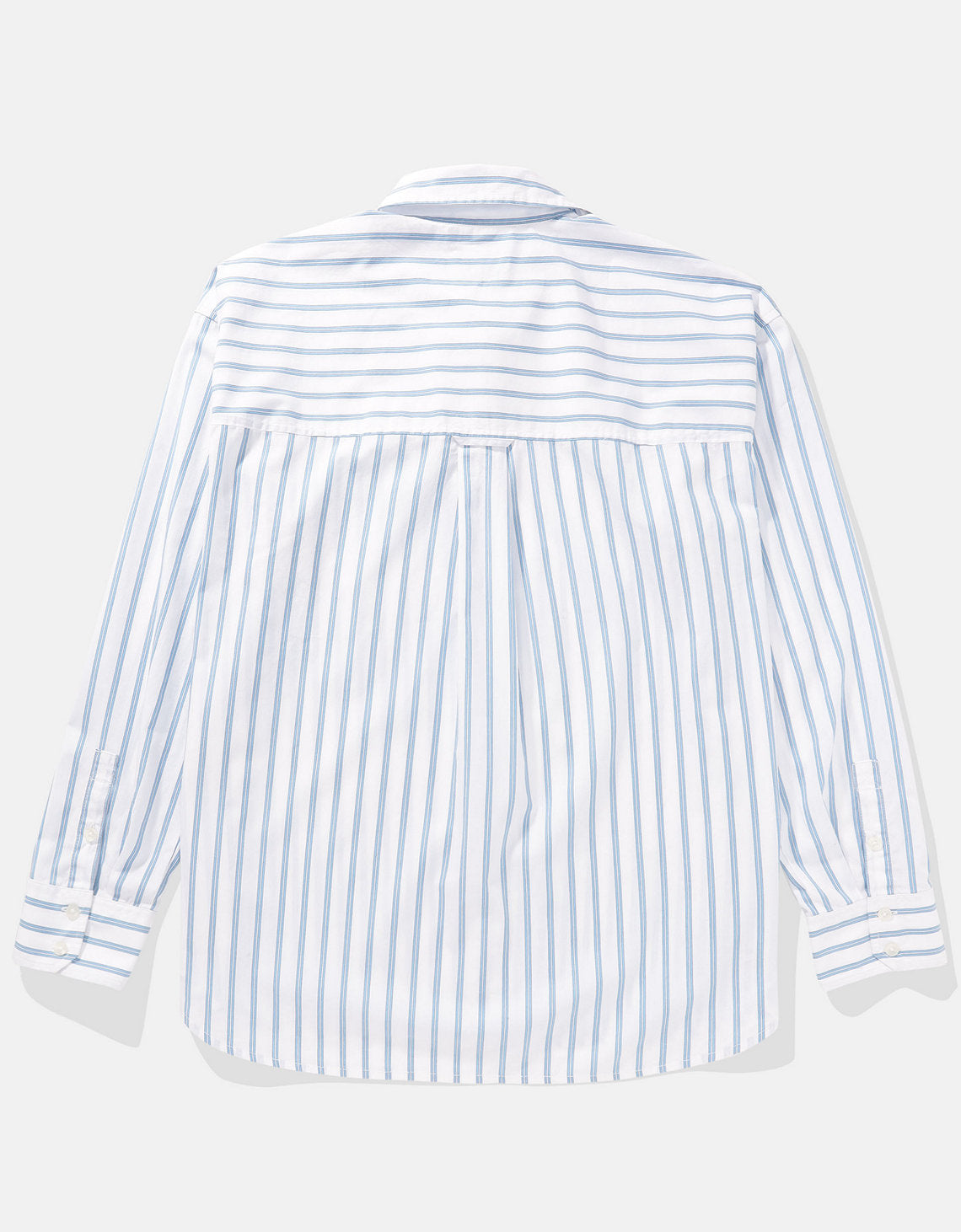 Camisa AE manga larga con bolsillo para mujer - Azul 0355_5732_400_b