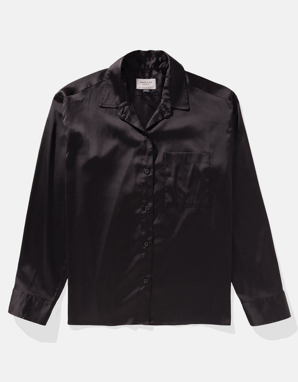 Camisa Manga Larga Mujer AE - Negro
