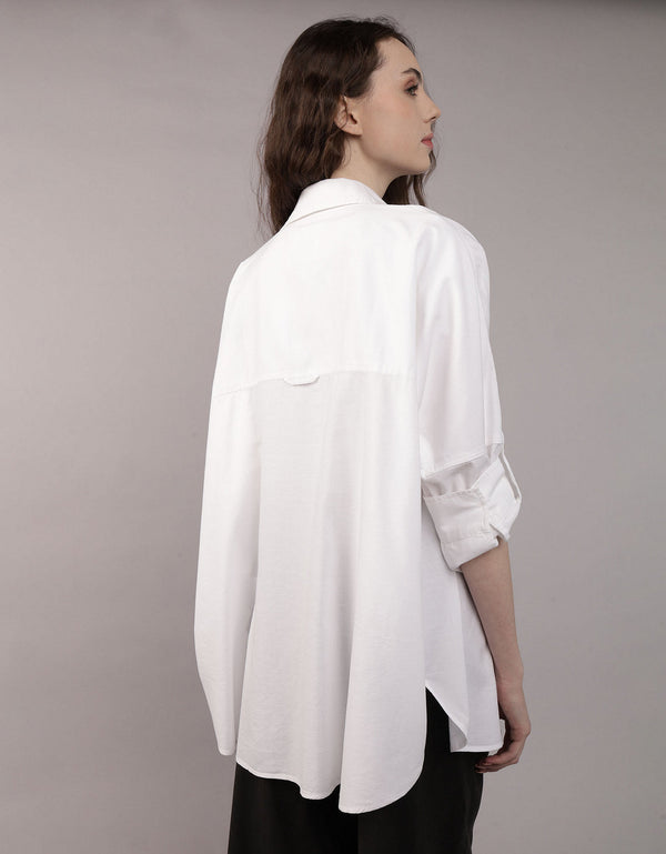 Camisa Manga Larga Mujer AE - Blanco