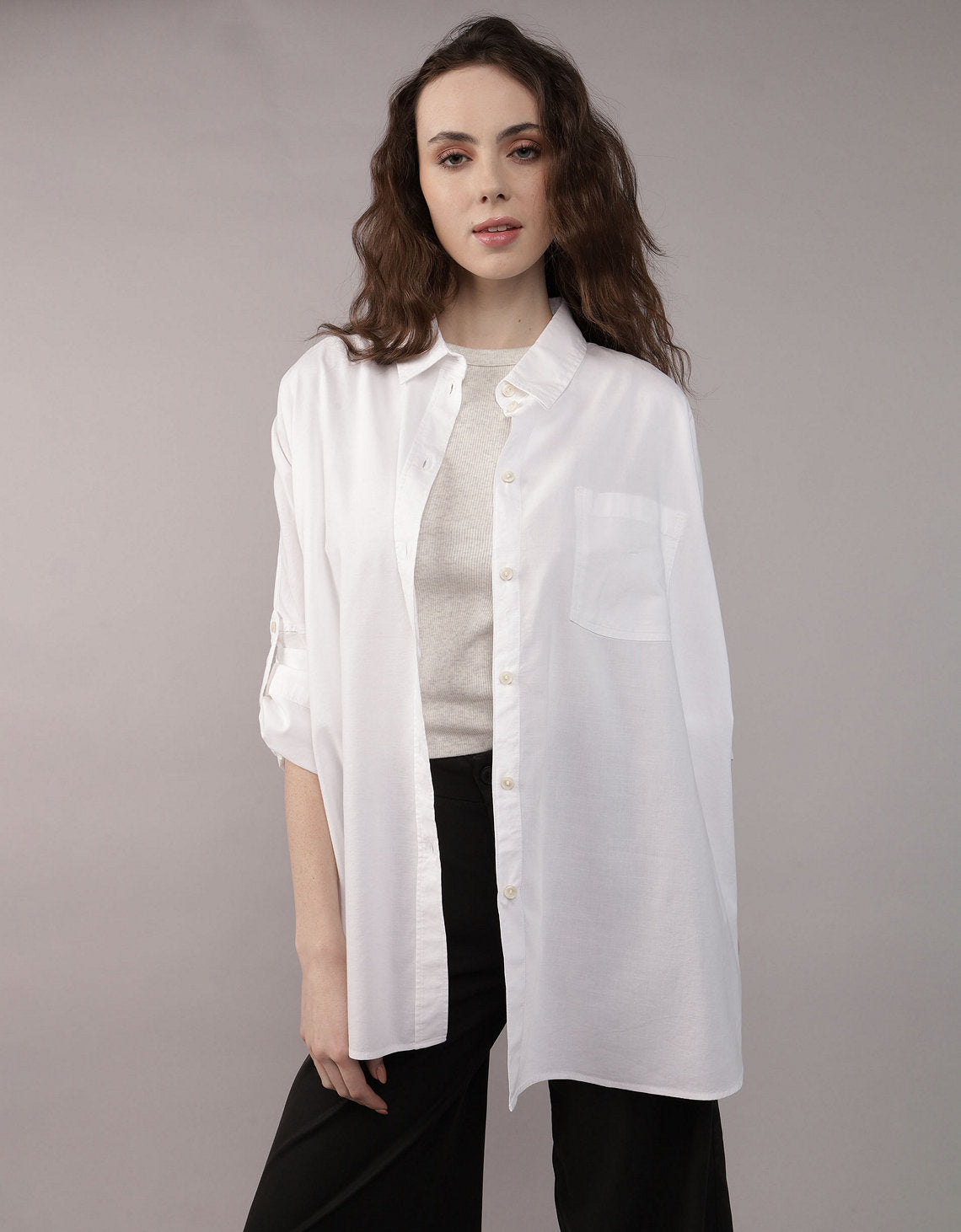 Camisa Manga Larga Mujer AE - Blanco 0355_5971_100_of