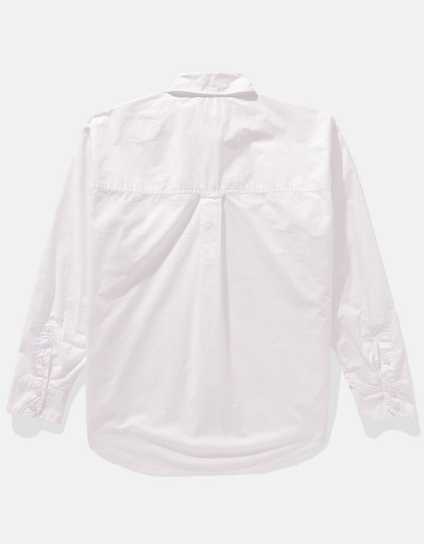 Camisa Clásica de Botones Corte Perfecto para Mujer - Blanco
