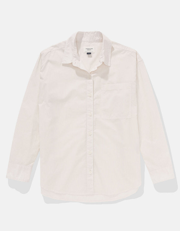 Camisa manga larga de botones de mujer AE - Generico