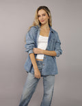 Camisa manga larga de botones de mujer AE - Generico 0355_6255_936_of