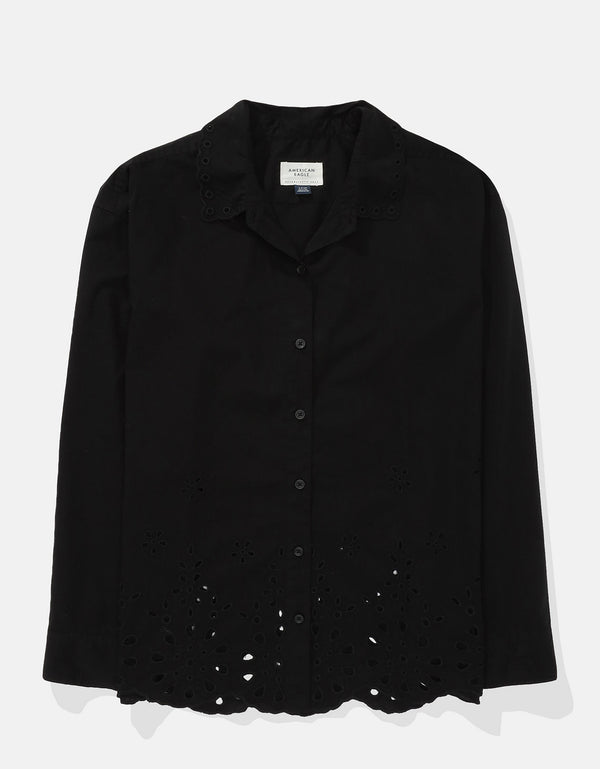 Camisa Manga Larga Ae - Negro