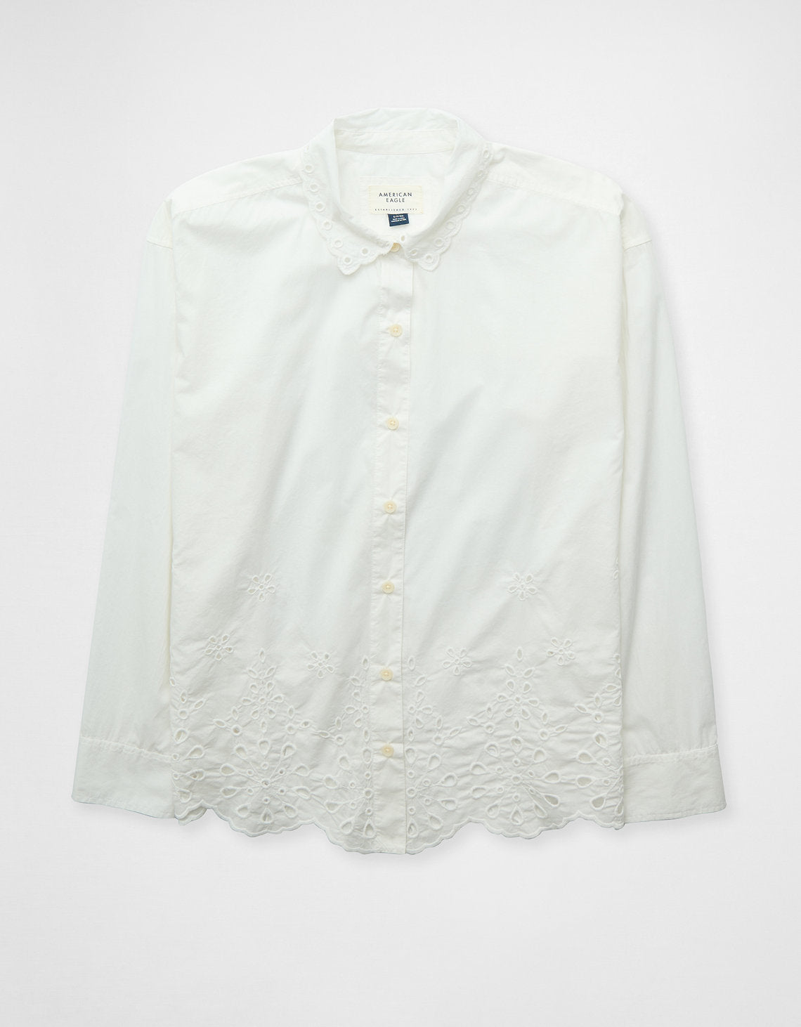 Camisa Manga Larga Ae - Blanco 0355_6433_112_f