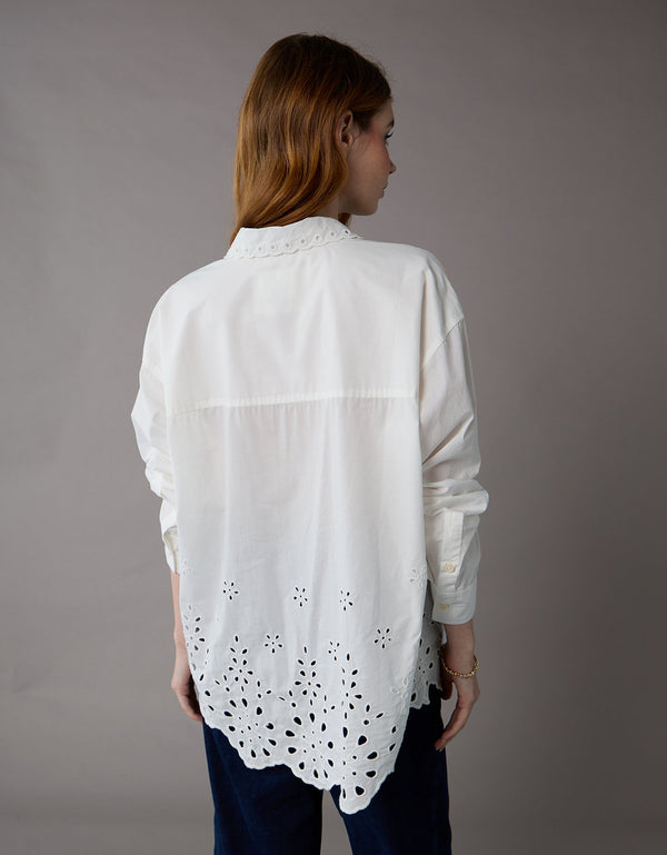 Camisa Manga Larga Ae - Blanco