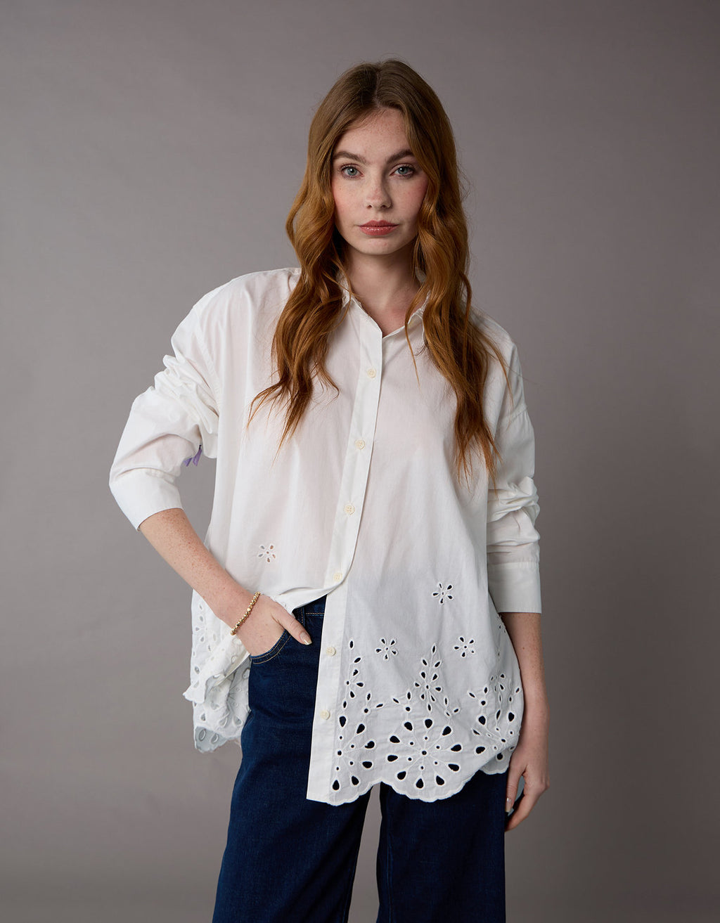 Camisa Manga Larga Ae - Blanco 0355_6433_112_of