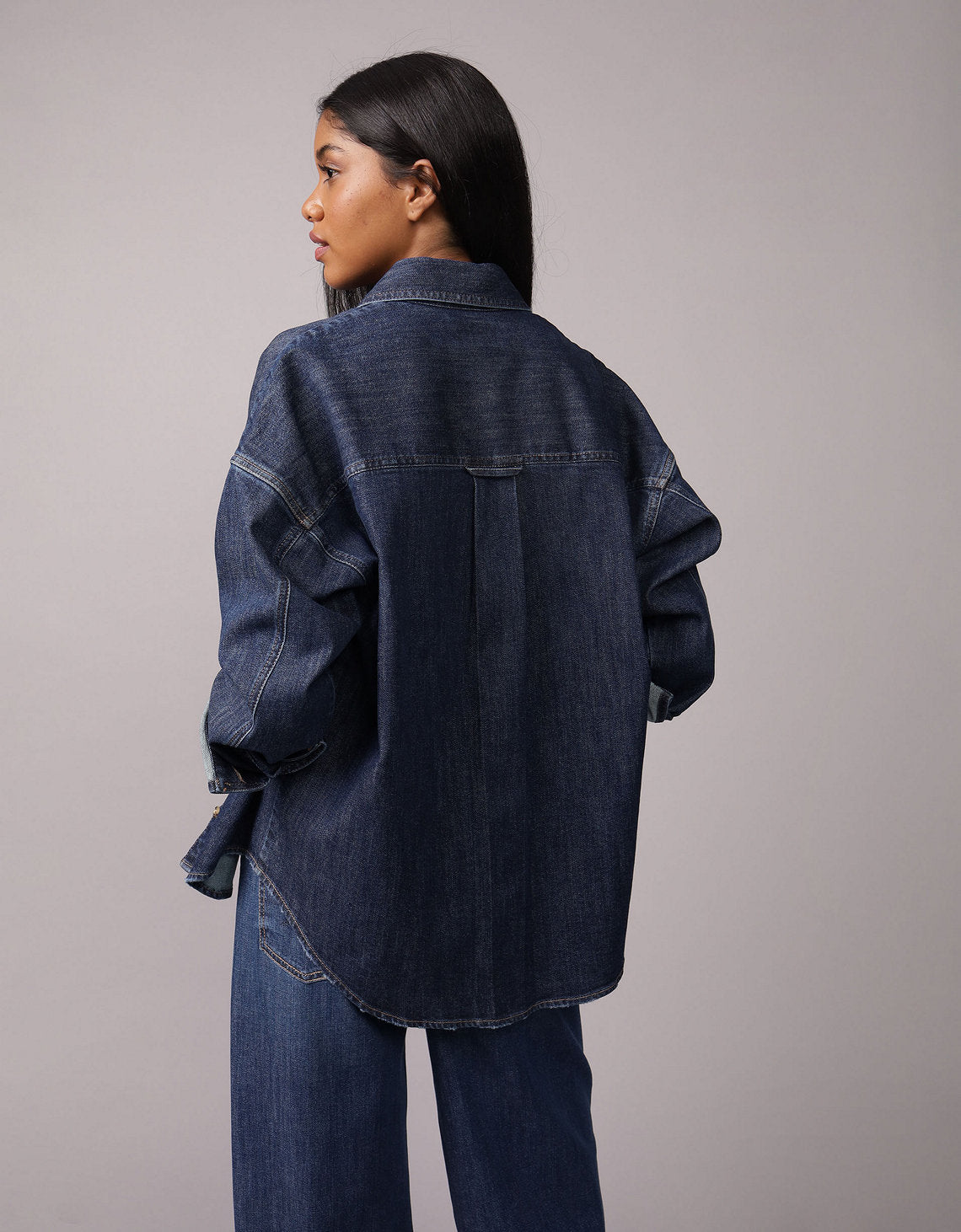 Camisa Oversized Manga Larga Ae - Generico 0355_6456_086_ob