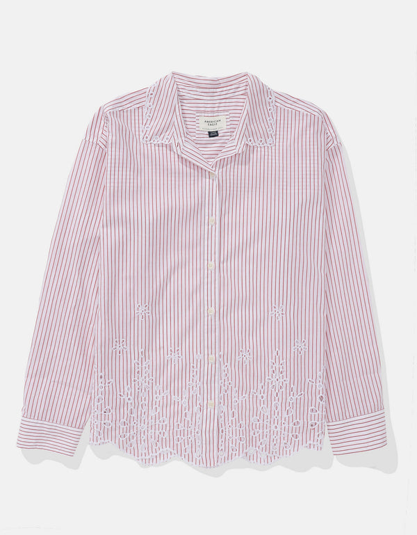 Camisa con Bordado Ae - Rojo