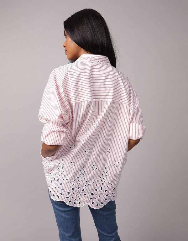Camisa con Bordado Ae - Rojo