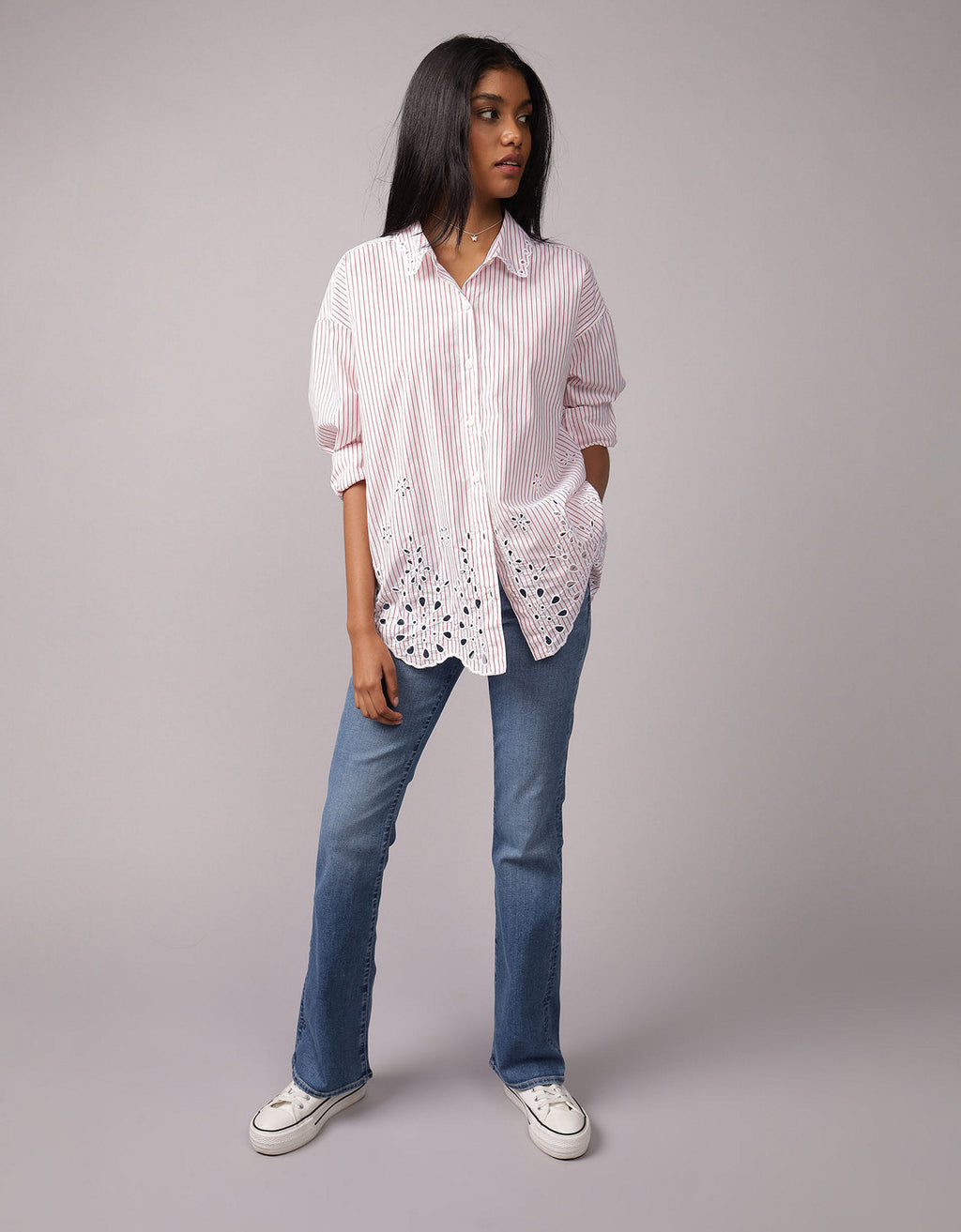 Camisa con Bordado Ae - Rojo 0355_6461_600_of