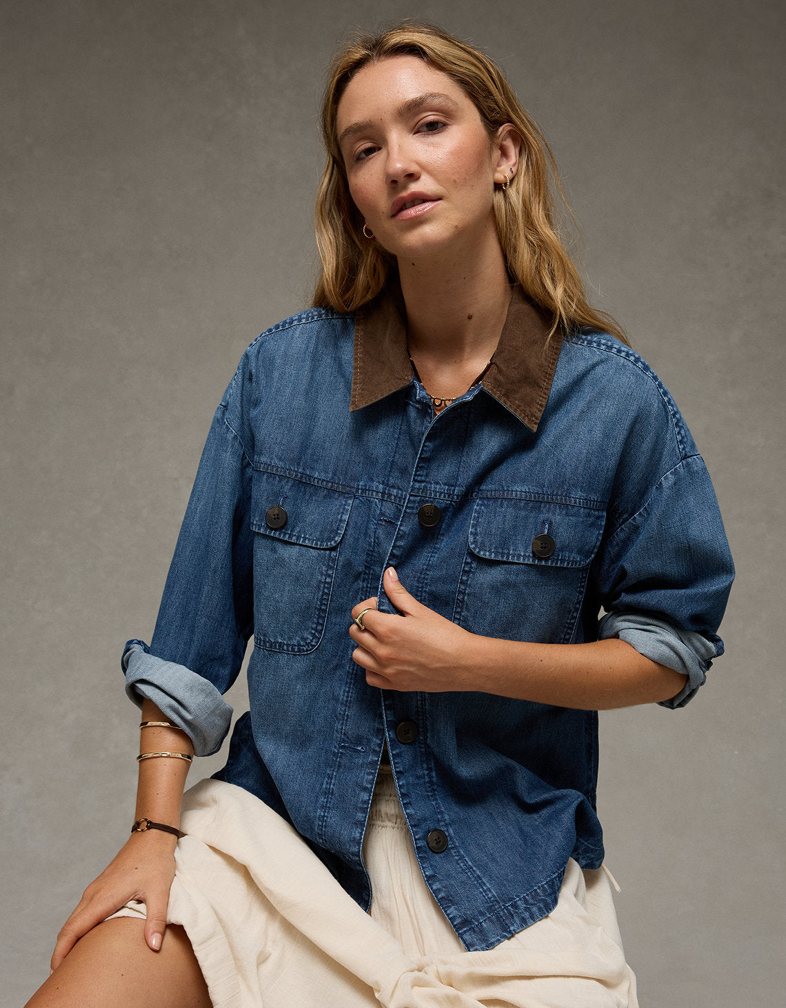 Chaqueta en Denim Ae - Generico 0355_6574_896_of