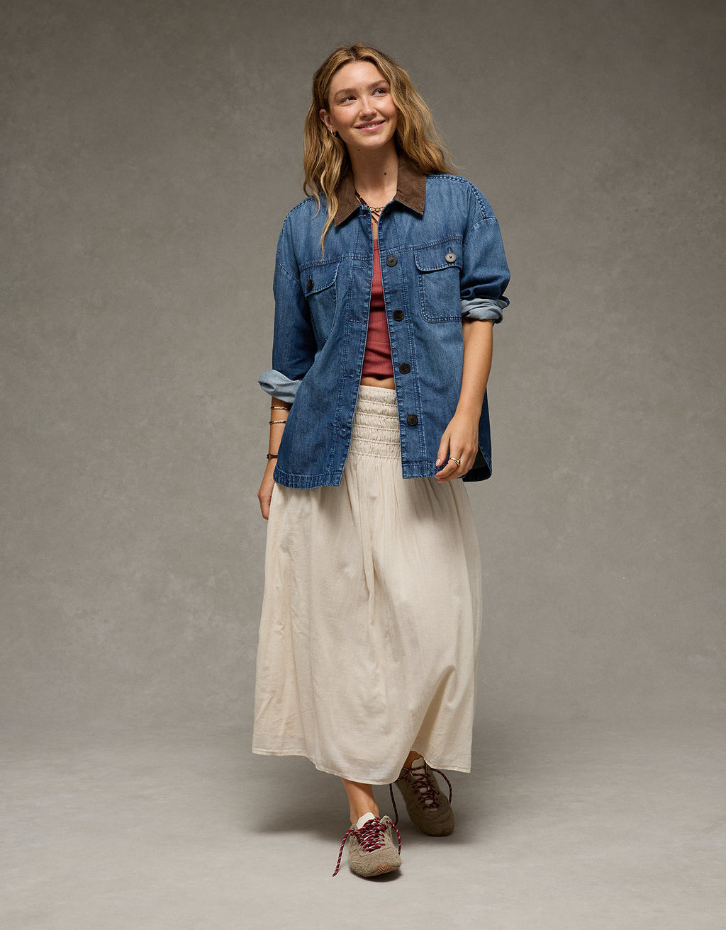 Chaqueta en Denim Ae - Generico 0355_6574_896_os