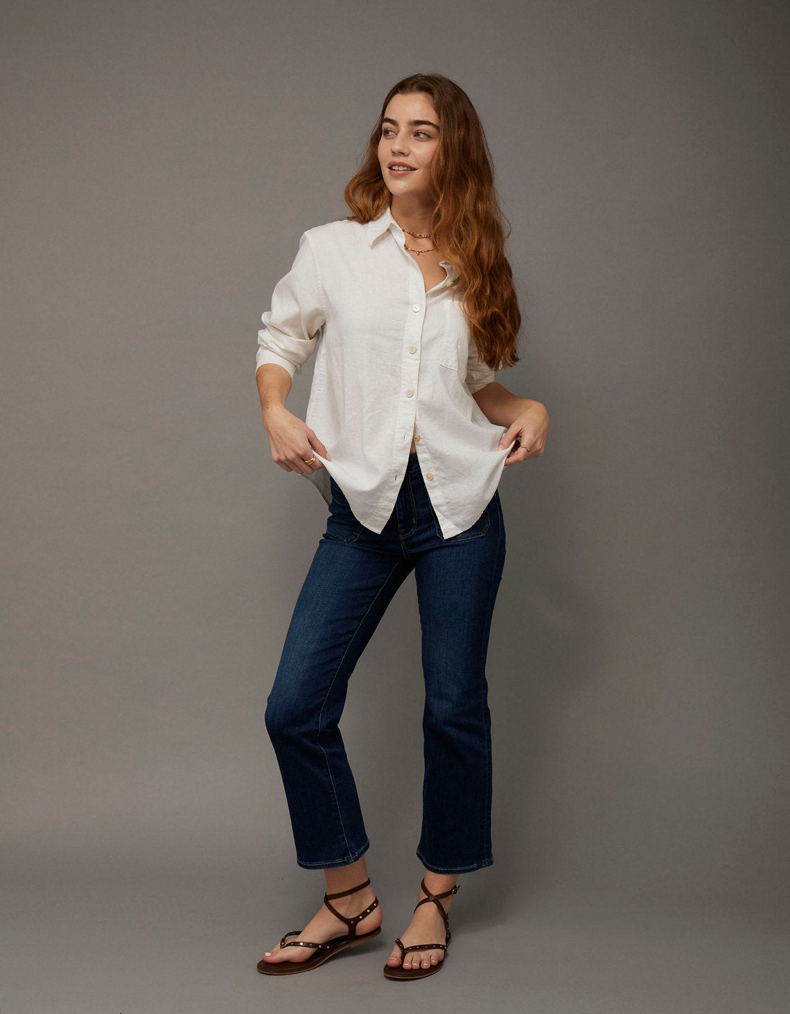 Camisa de Lino Oversized Ae - Blanco 0355_6683_139_of