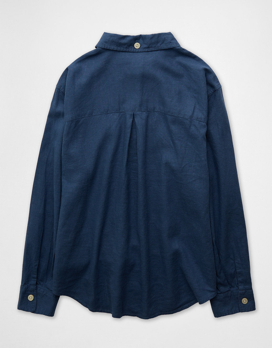 Camisa de Lino Oversized Ae - Azul 0355_6683_911_b