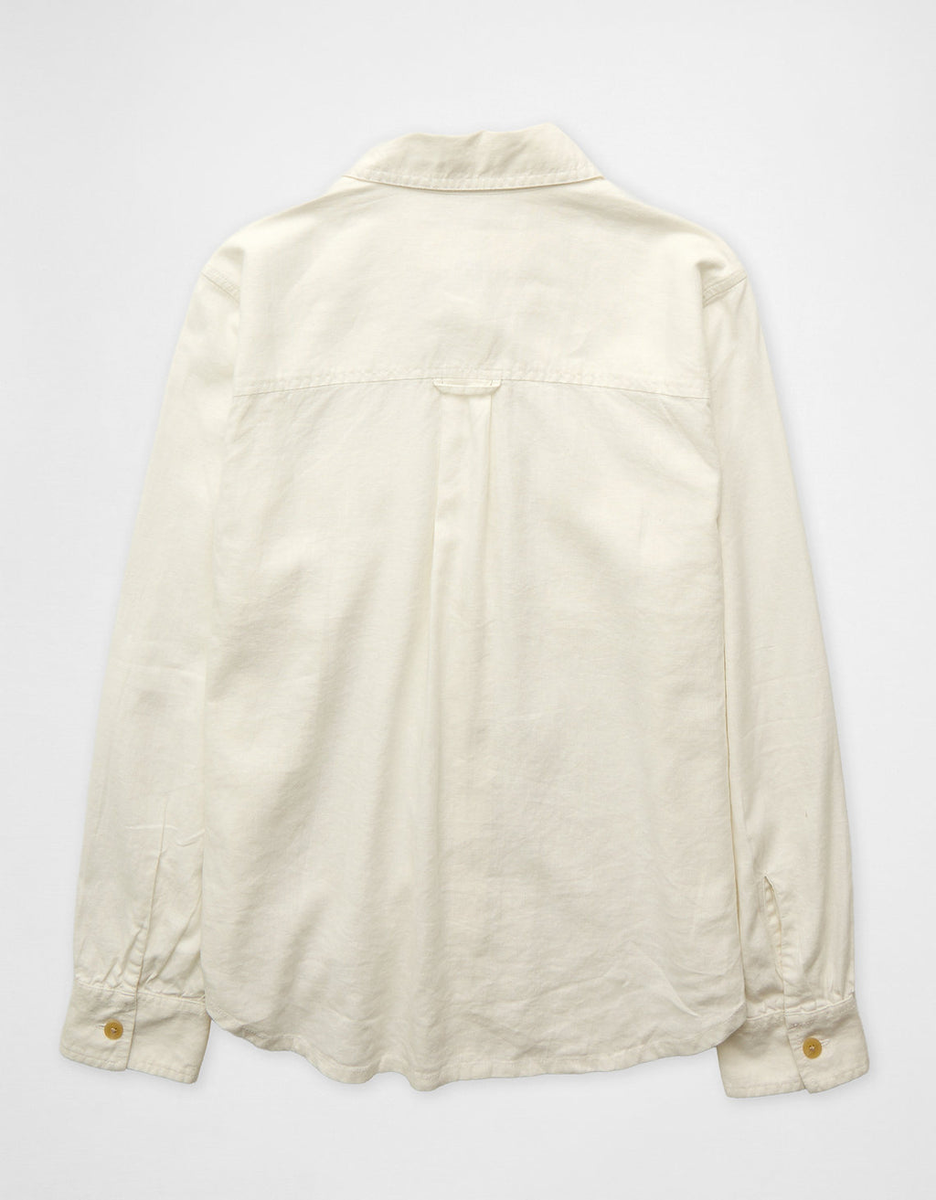 Camisa en Lino con Botones Ae - Blanco 0355_6743_139_b
