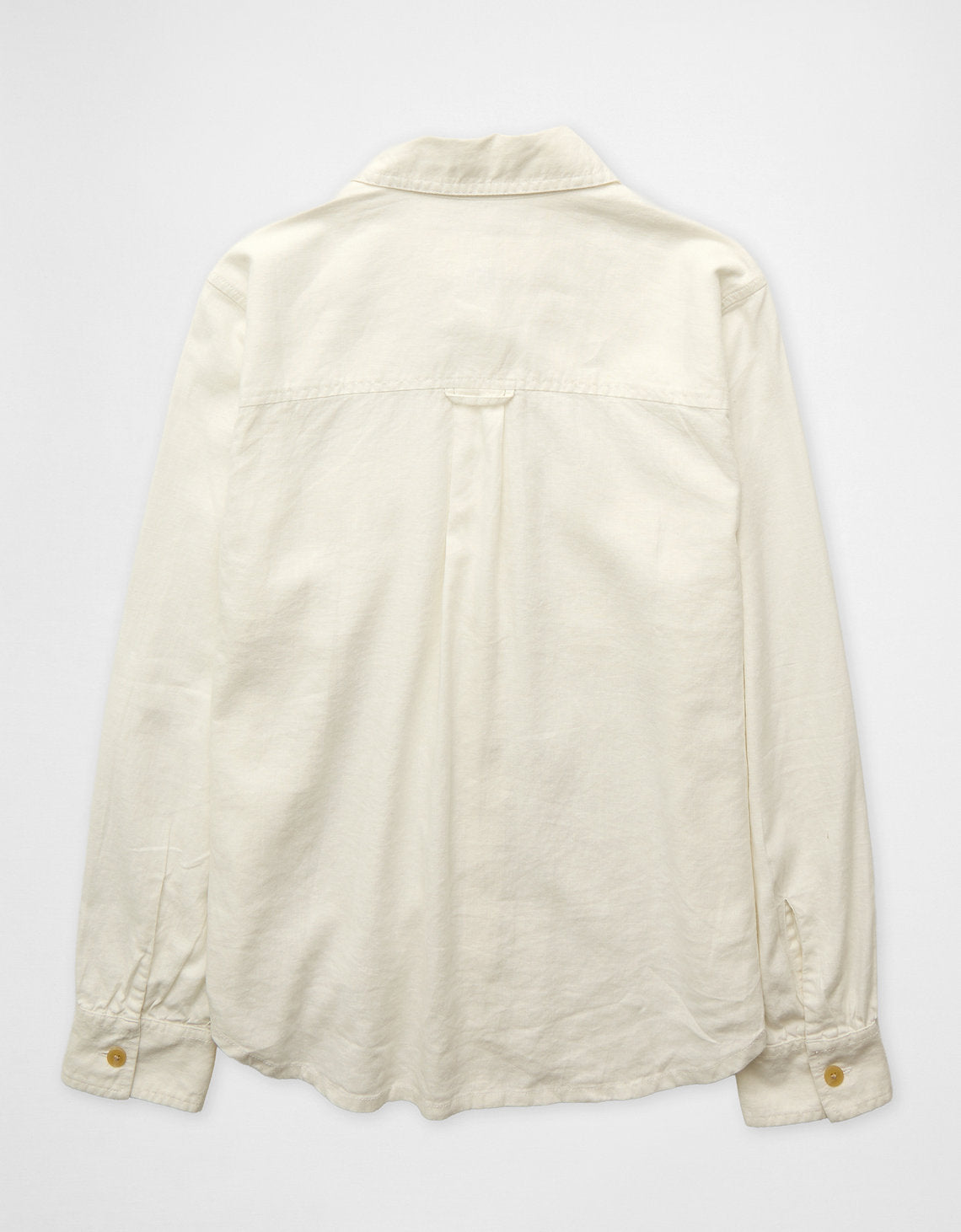 Camisa en Lino con Botones Ae - Blanco 0355_6743_139_b