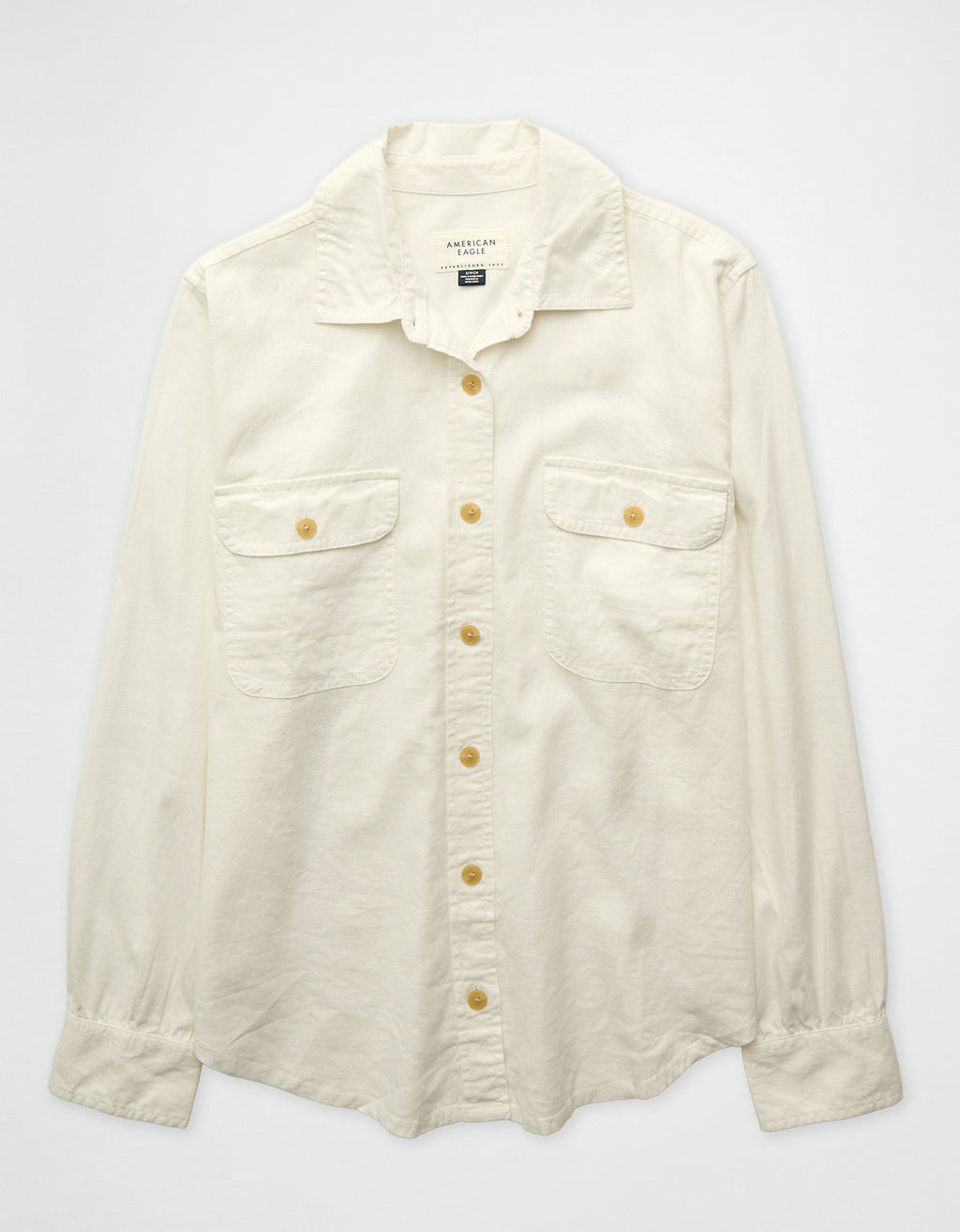 Camisa en Lino con Botones Ae - Blanco 0355_6743_139_f