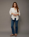 Camisa en Lino con Botones Ae - Blanco 0355_6743_139_of