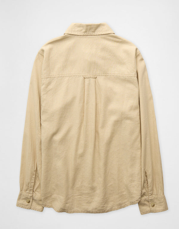 Camisa en Lino con Botones Ae - Generico