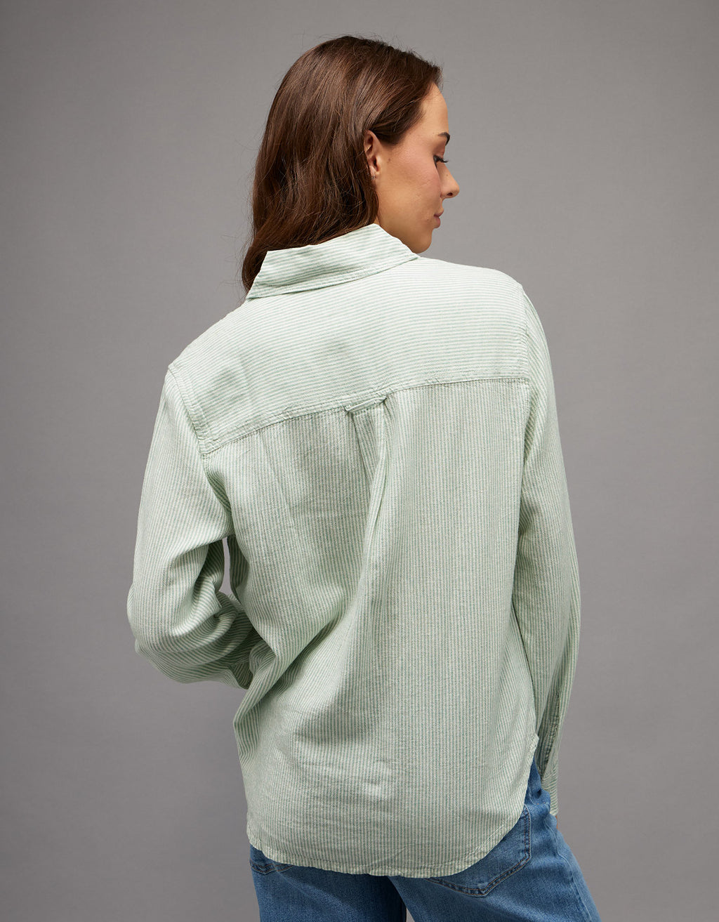 Camisa abotonada de mezcla de lino - Generico 0355_6829_313_ob